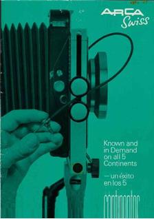 Arca Swiss Arca manual. Camera Instructions.